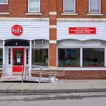 Street view of SUNY Oneonta's ExCL Center located in downtown Oneonta at 2-4 Dietz Street