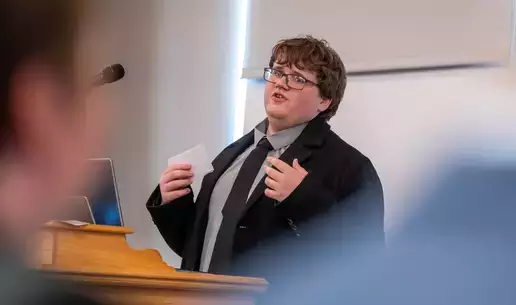 Zebb Henness, New Visions student and SUNY Oneonta 3+2 Engineering Student