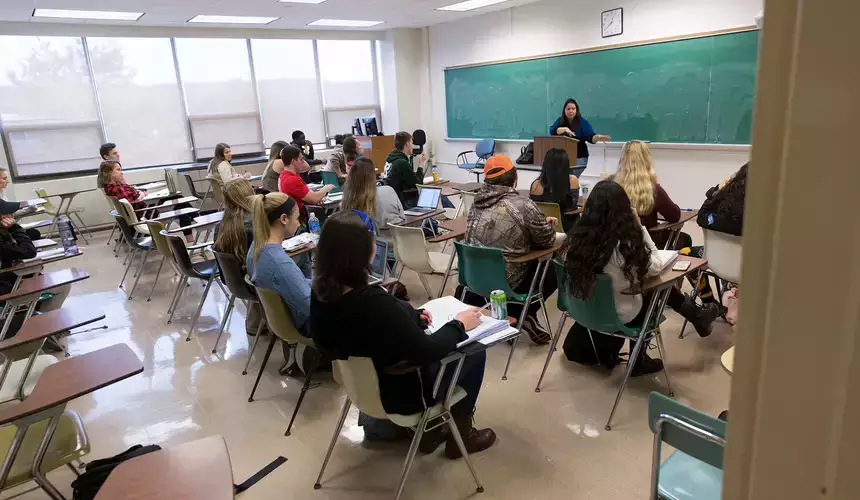 Students in a “Gender and Crime” Criminal Justice class.