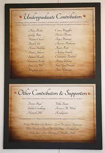 Game Credits