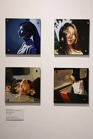 Four pieces of photography