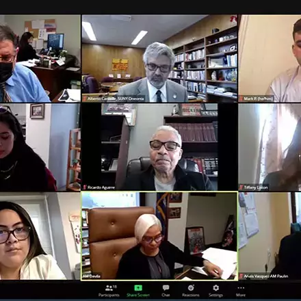 Zoom meeting screen