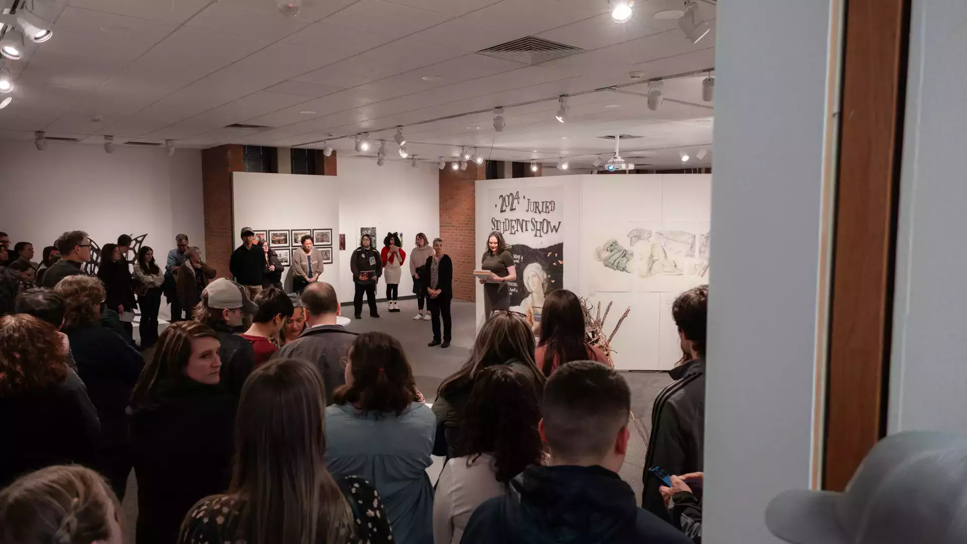 Students participating in the Juried Student Show