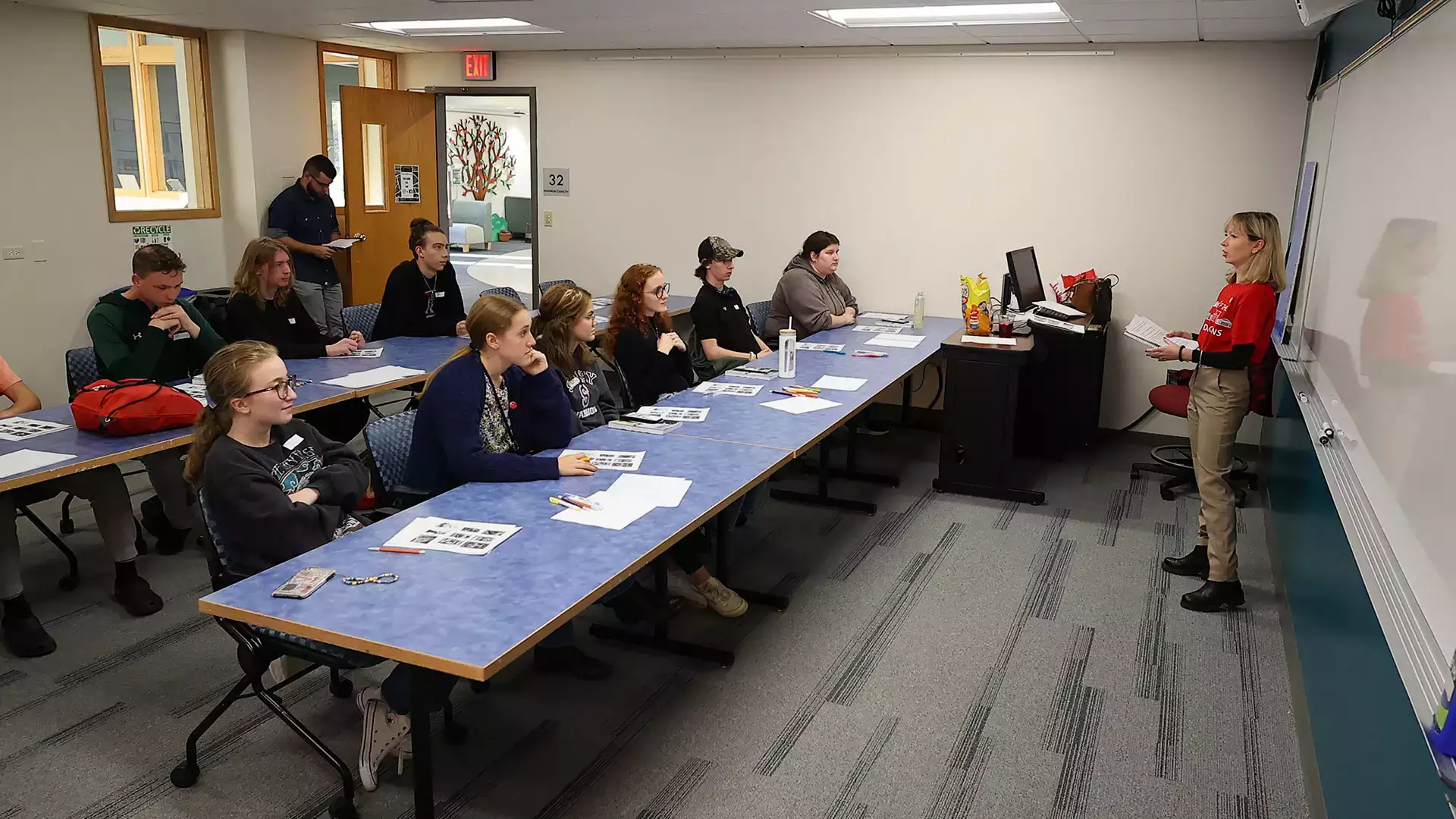 Students participate in a session at the Common Read Conference.